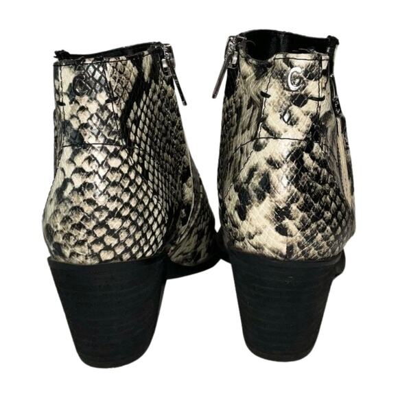Circus Sam Edelman Western Whistler Point Toe Ankle Bootie Snake Print 6 - Picture 3 of 6
